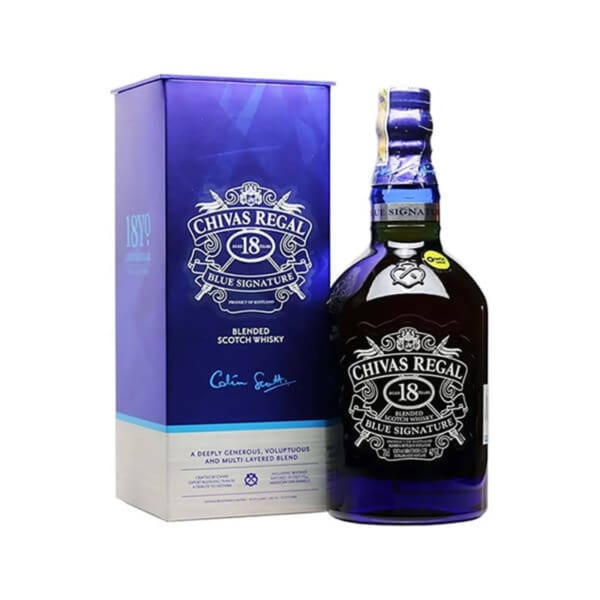 Ruou Whisky Chivas 18 Nam Blue Signature