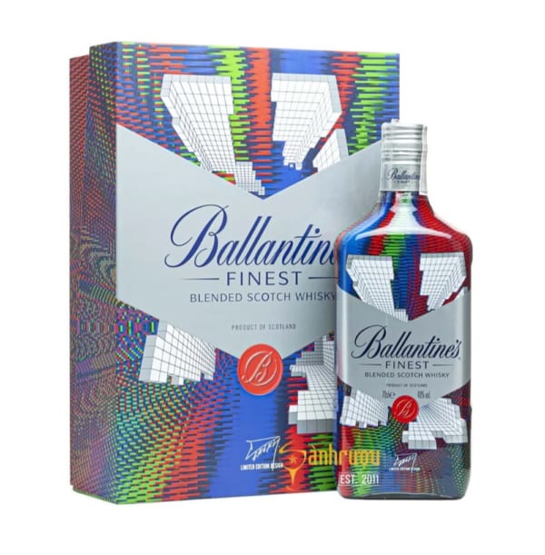 Ruou Whisky Ballantines Finest Gift Box New